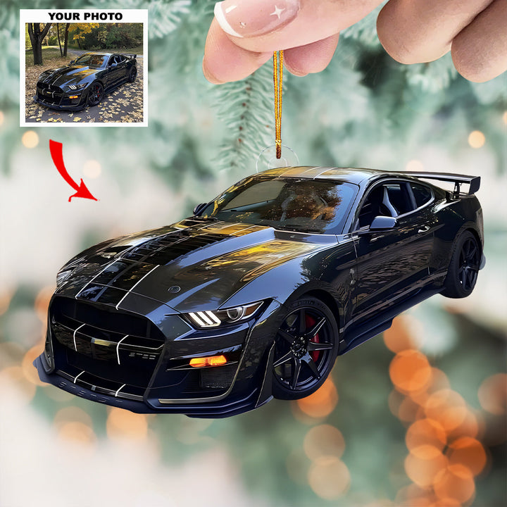 Journey Jewel - Personalized Photo Mica Ornament - Customized Your Photo Ornament - Christmas Gift For Car Lovers
