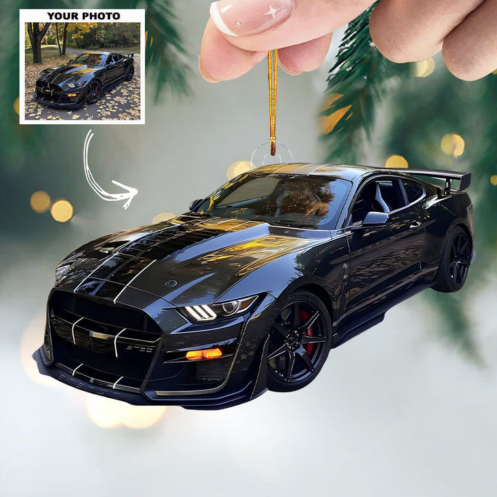 Journey Jewel - Personalized Photo Mica Ornament - Customized Your Photo Ornament - Christmas Gift For Car Lovers