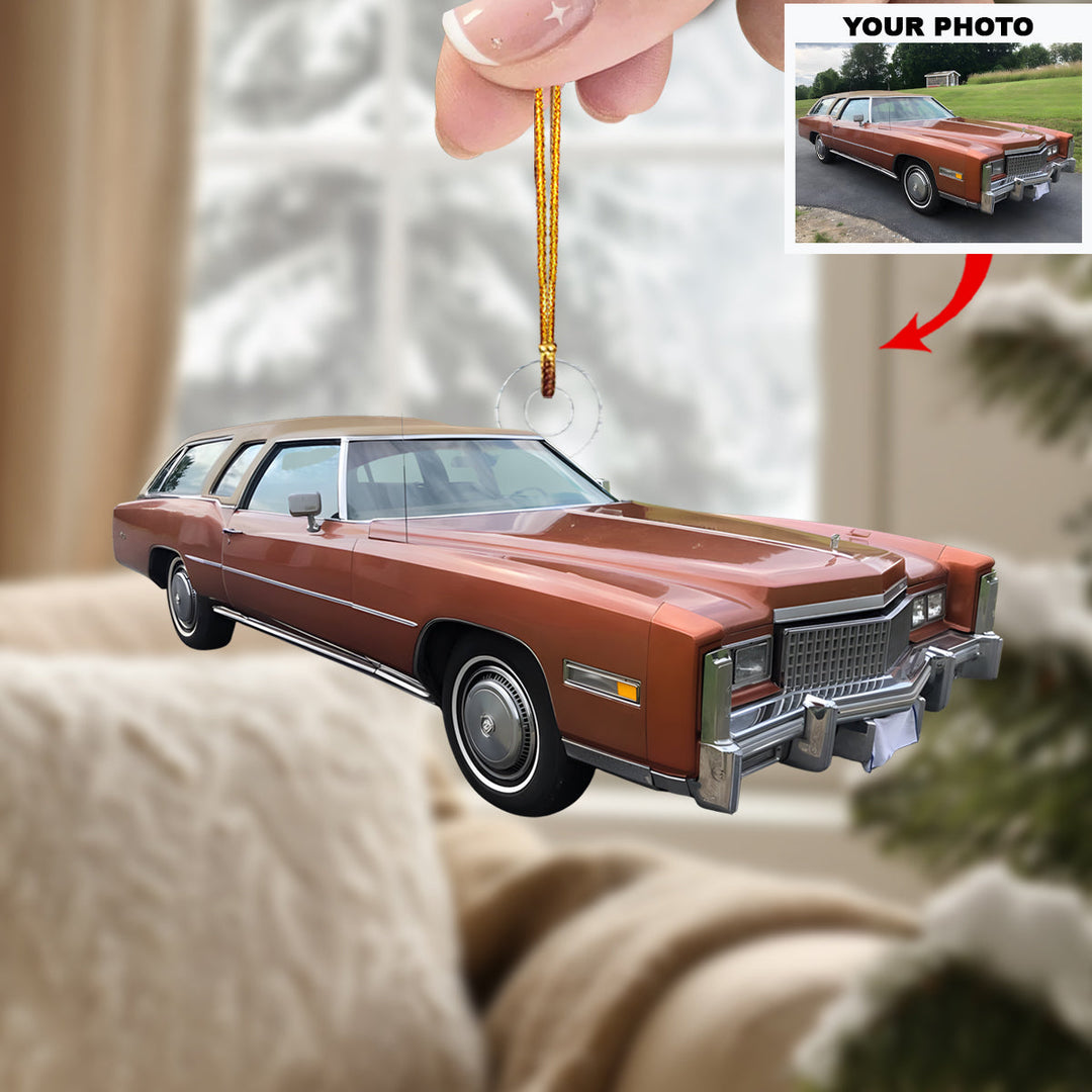 Luxury Drive - Personalized Photo Mica Ornament - Christmas Gift For Car Lovers, Family Members
