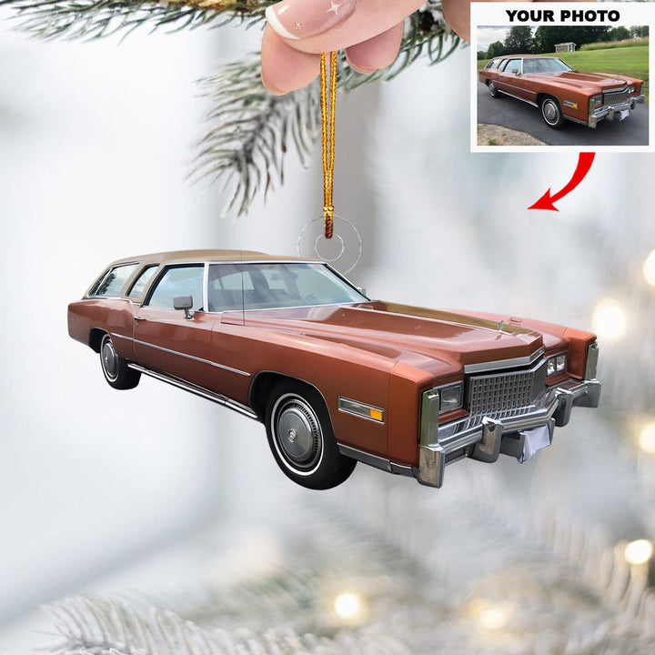 Luxury Drive - Personalized Photo Mica Ornament - Christmas Gift For Car Lovers, Family Members