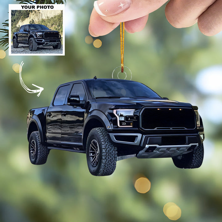 Road Rebel - Personalized Photo Mica Ornament - Customized Your Photo Ornament - Christmas Gift For Car Lovers