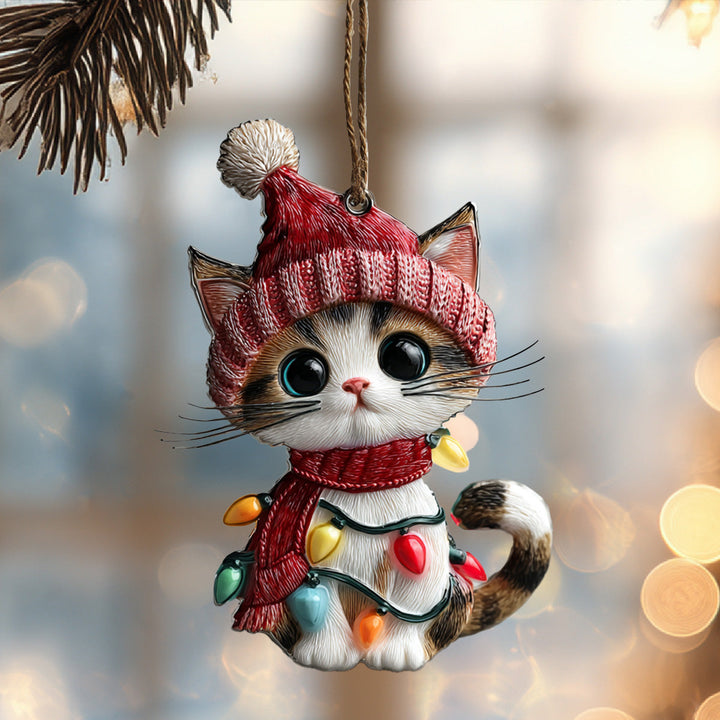 Twinkle Kitty Mica Ornament NCU0DH030