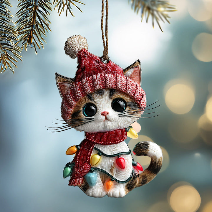 Twinkle Kitty Mica Ornament NCU0DH030