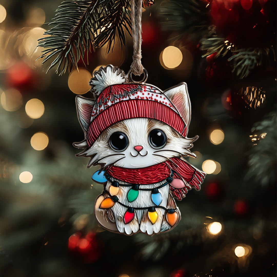 Frostlight Kitty Mica Ornament NCU0DH032