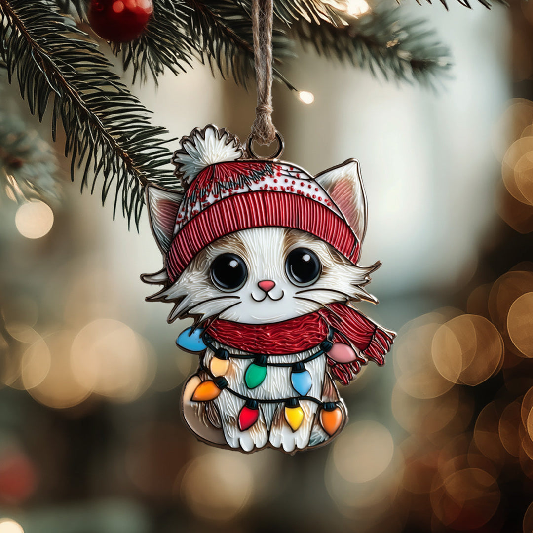 Frostlight Kitty Mica Ornament NCU0DH032
