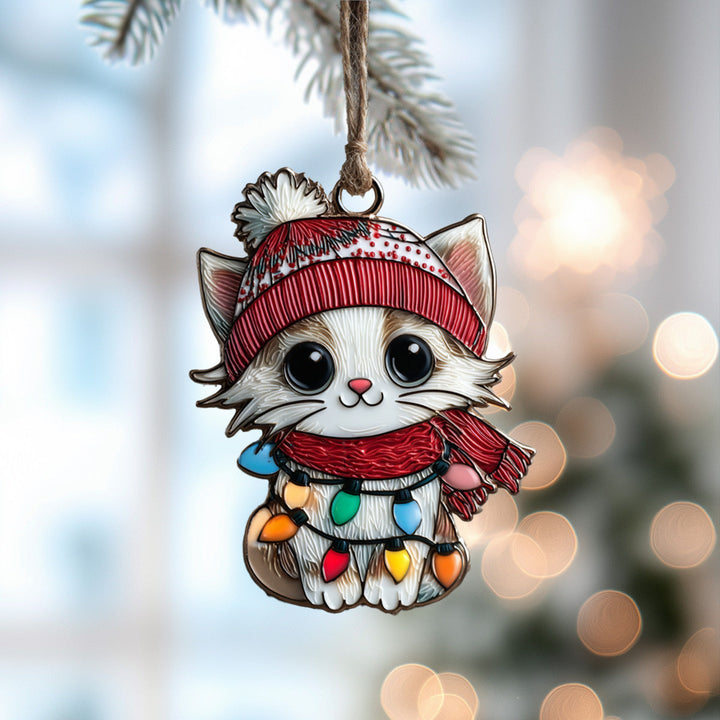 Frostlight Kitty Mica Ornament NCU0DH032