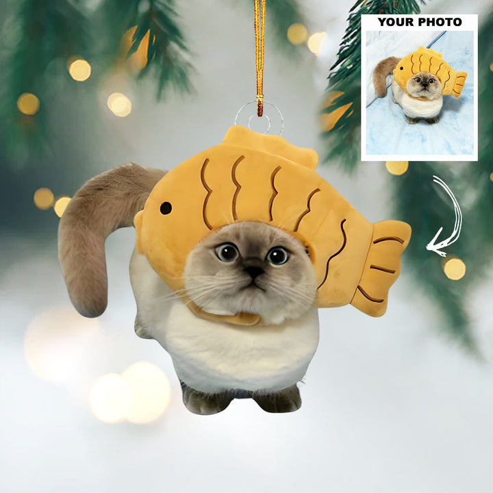 Mystic Meow - Personalized Photo Mica Ornament - Customized Your Photo Ornament - Christmas Gift For Pet Lovers