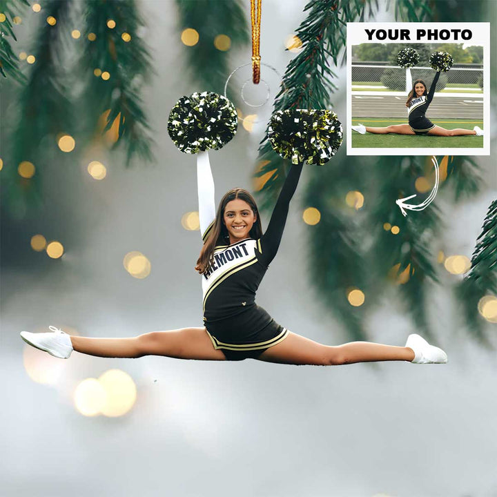 Cheer Pride - Personalized Photo Mica Ornament -  Customized Your Photo Ornament - Christmas Gift For Cheerleaders, Cheer Team, Friends