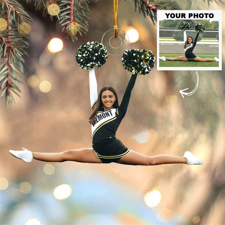 Cheer Pride - Personalized Photo Mica Ornament -  Customized Your Photo Ornament - Christmas Gift For Cheerleaders, Cheer Team, Friends