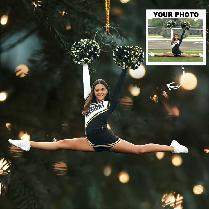 Cheer Pride - Personalized Photo Mica Ornament -  Customized Your Photo Ornament - Christmas Gift For Cheerleaders, Cheer Team, Friends