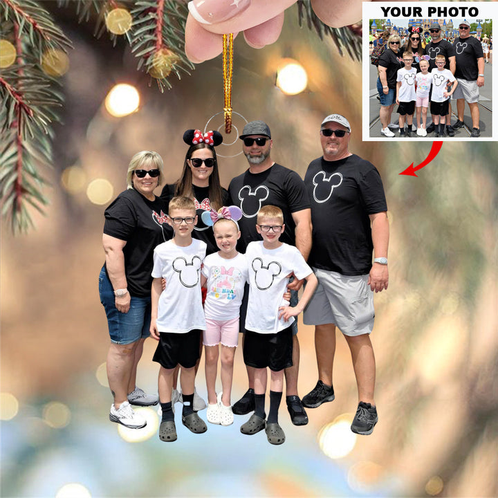 Holiday Cruise Wishes - Personalized Photo Mica Ornament - Christmas Gift For Family Members