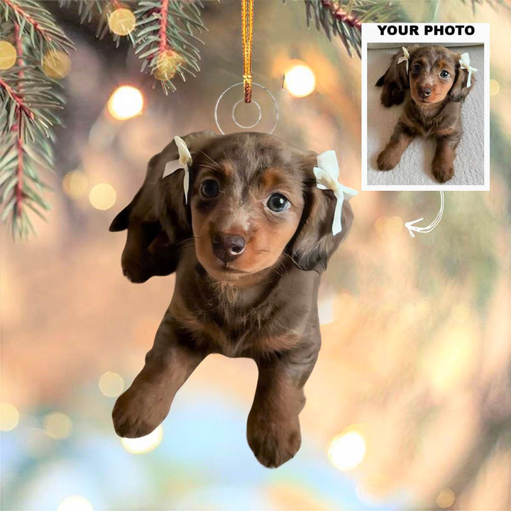 Pawfect Joy - Personalized Photo Mica Ornament - Christmas Gift For Dog Lover, Dog Mom, Dog Dad