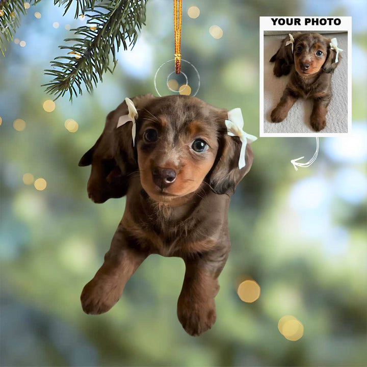Pawfect Joy - Personalized Photo Mica Ornament - Christmas Gift For Dog Lover, Dog Mom, Dog Dad