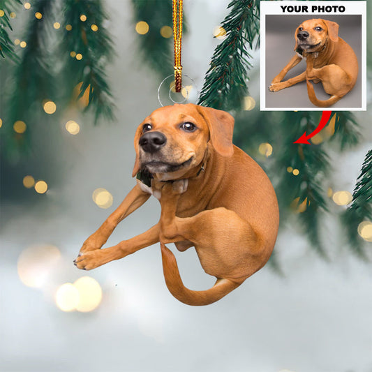 Deep Thought Dog - Personalized Photo Mica Ornament - Christmas Gift For Dog Lovers, Family Members