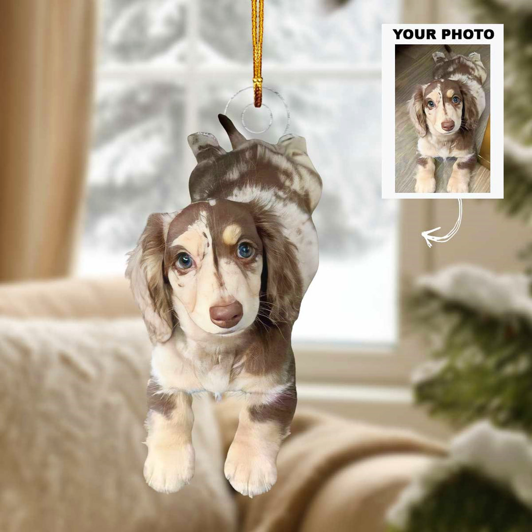 Best Pup - Personalized Photo Mica Ornament - Christmas Gift For Dog Lover, Dog Mom, Dog Dad