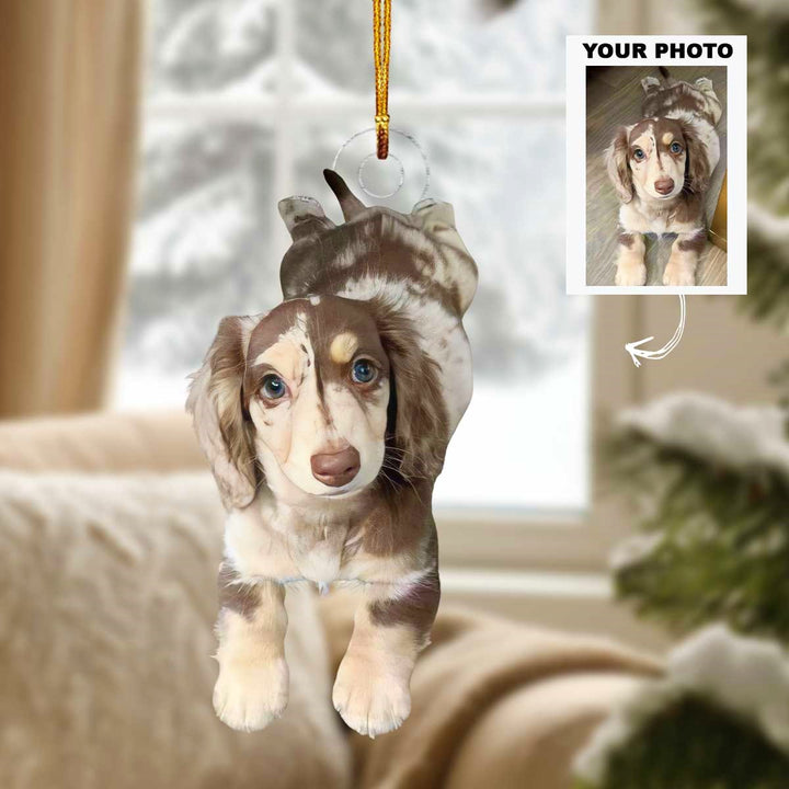 Best Pup - Personalized Photo Mica Ornament - Christmas Gift For Dog Lover, Dog Mom, Dog Dad