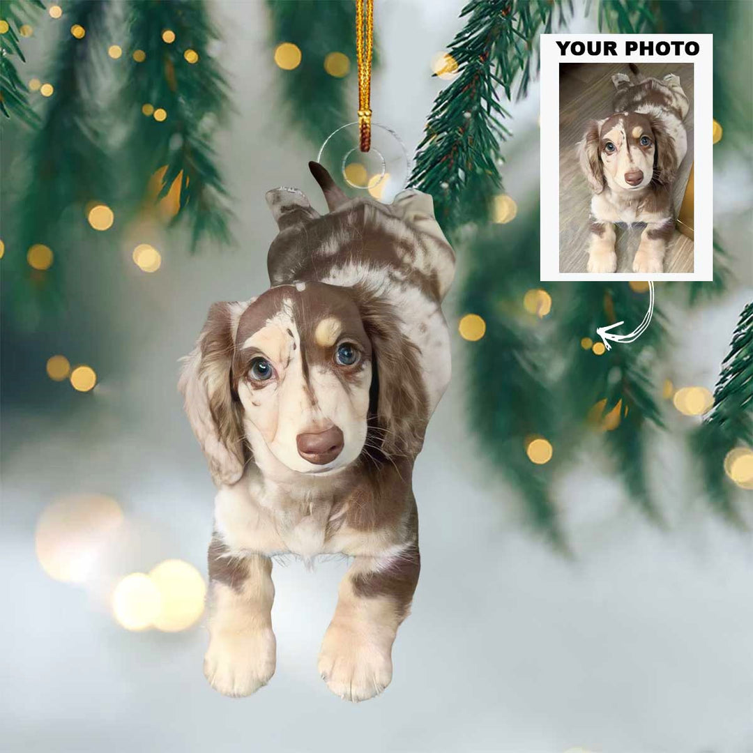Best Pup - Personalized Photo Mica Ornament - Christmas Gift For Dog Lover, Dog Mom, Dog Dad