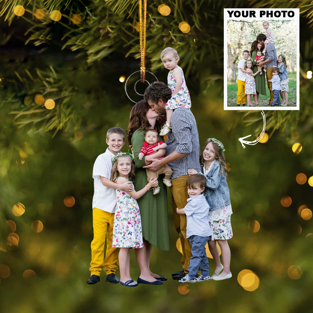 Our Greatest Blessings - Personalized Photo Mica Ornament - Christmas Gift For Family Members, Grandpas, Grandmas