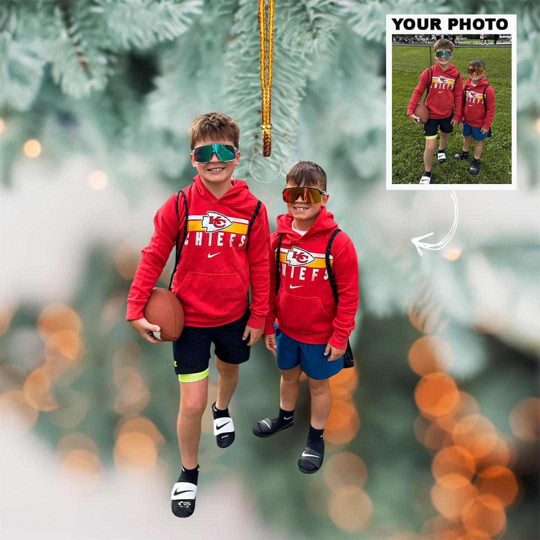 Proud Kingdom - Personalized Photo Mica Ornament - Christmas Gift For Family Members, Sport Lovers