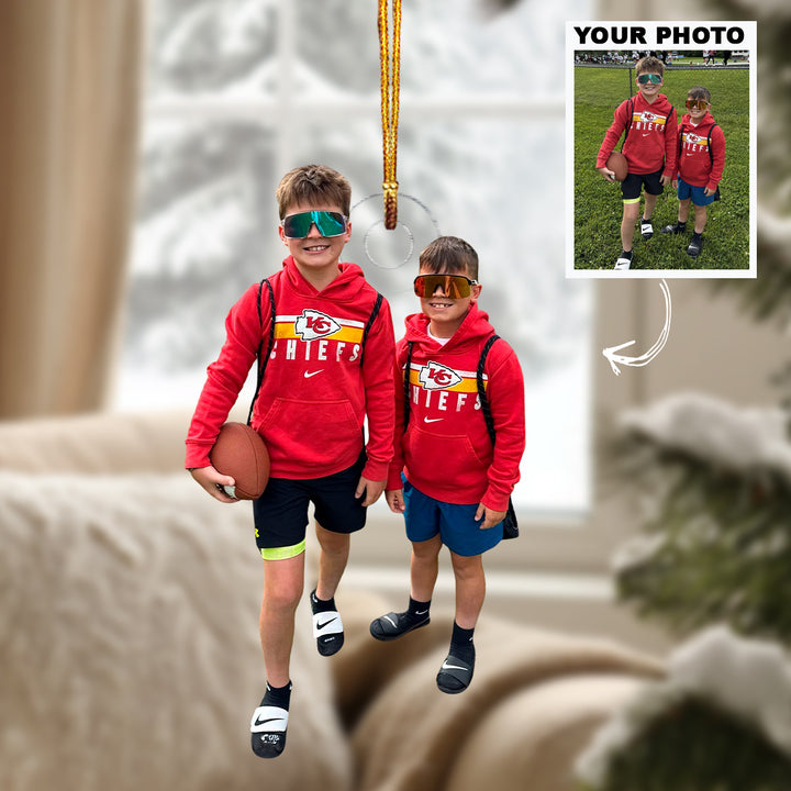 Proud Kingdom - Personalized Photo Mica Ornament - Christmas Gift For Family Members, Sport Lovers
