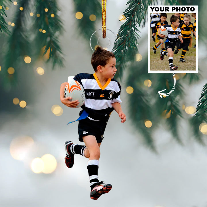 High Speed Runner - Personalized Photo Mica Ornament - Christmas Gift For Family Members, Sport Lovers