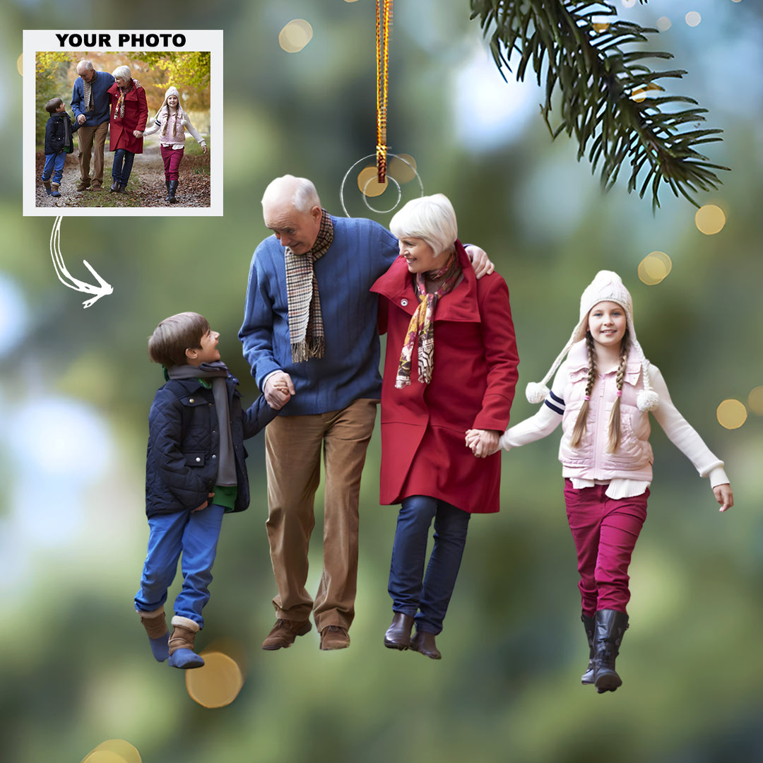 Christmas Together - Personalized Photo Mica Ornament - Customized Your Photo Ornament - Christmas Gift For Family Members