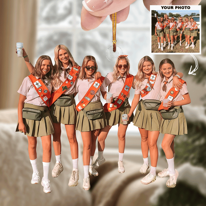 Dream Team - Personalized Photo Mica Ornament - Christmas Gift For Friends