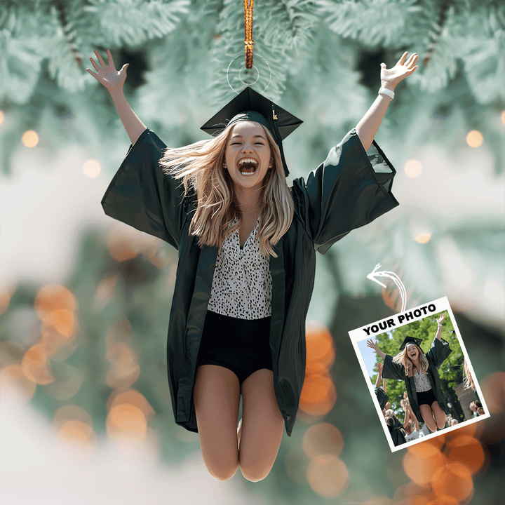 Graduation Day - Personalized Mica Ornament - Graduation Gift For Family Members
