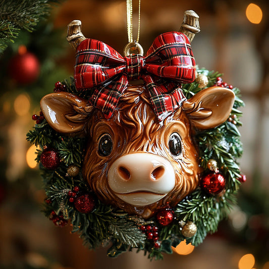 Yuletide Moo Mica Ornament NCU0DH041