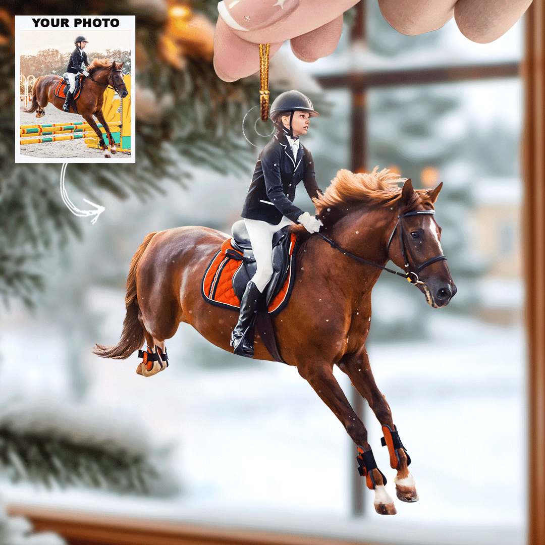 Horse Power - Personalized Mica Ornament - Christmas Gift For Family Members