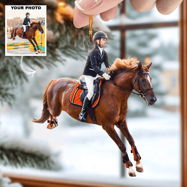 Horse Power - Personalized Mica Ornament - Christmas Gift For Family Members