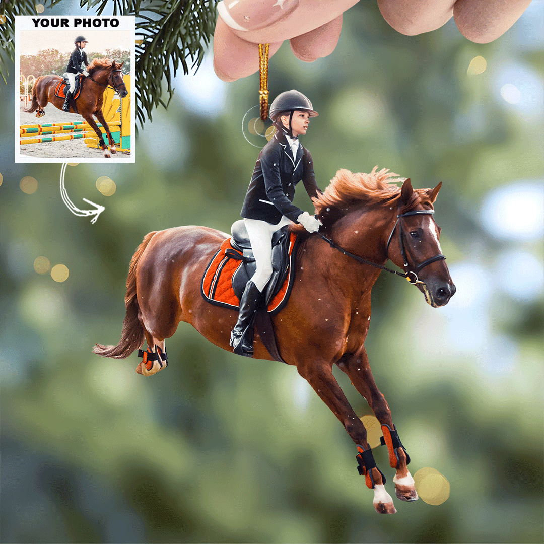 Horse Power - Personalized Mica Ornament - Christmas Gift For Family Members