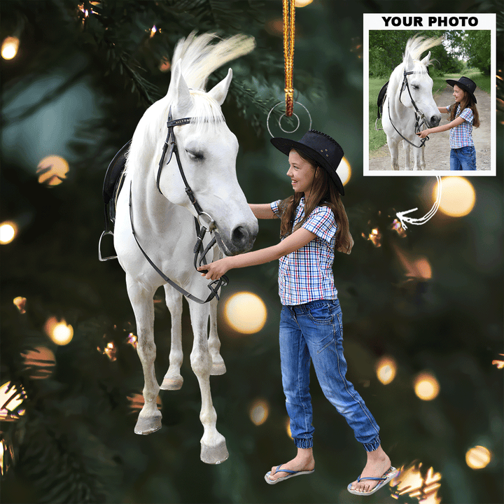 Free Ride - Personalized Mica Ornament - Christmas Gift For Family Members