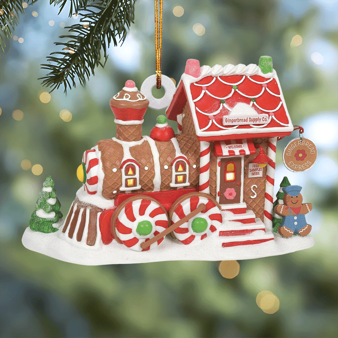 Gingerbread Express Mica Ornament  NCU0TL019