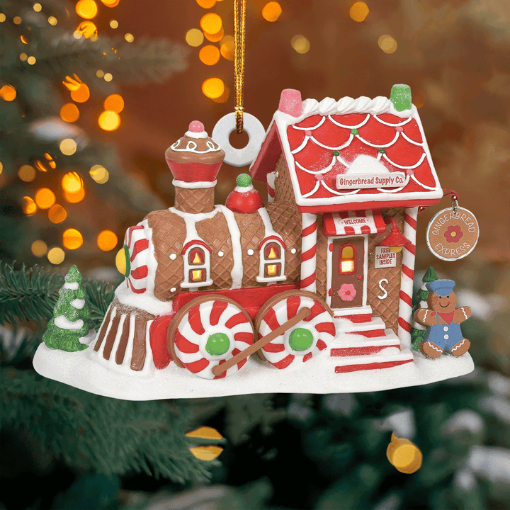 Gingerbread Express Mica Ornament  NCU0TL019