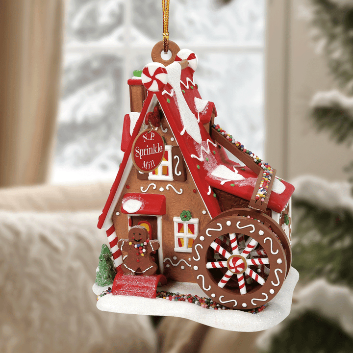 Gingerbread Wonderland Mica Ornament  NCU0TL022