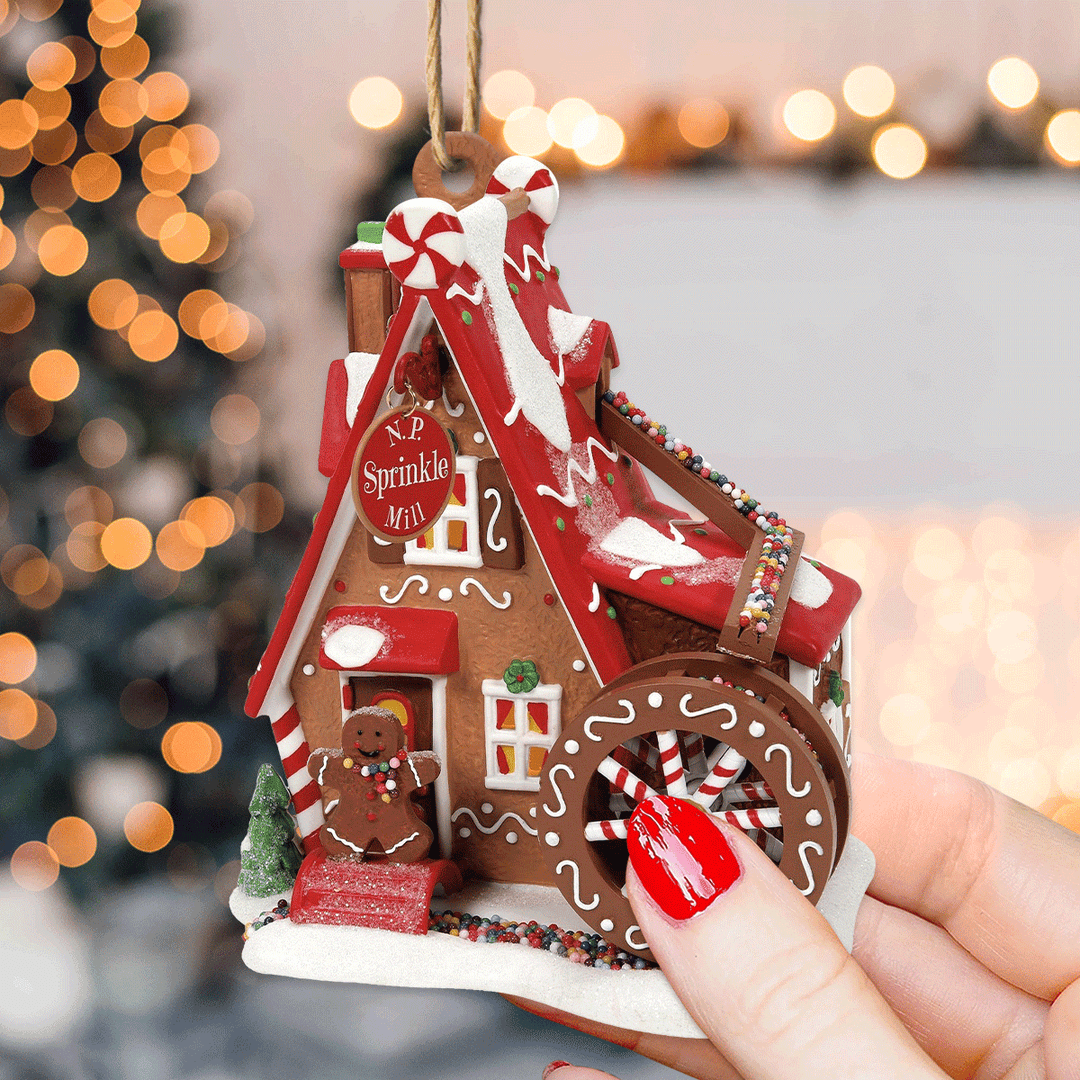 Gingerbread Wonderland Mica Ornament  NCU0TL022