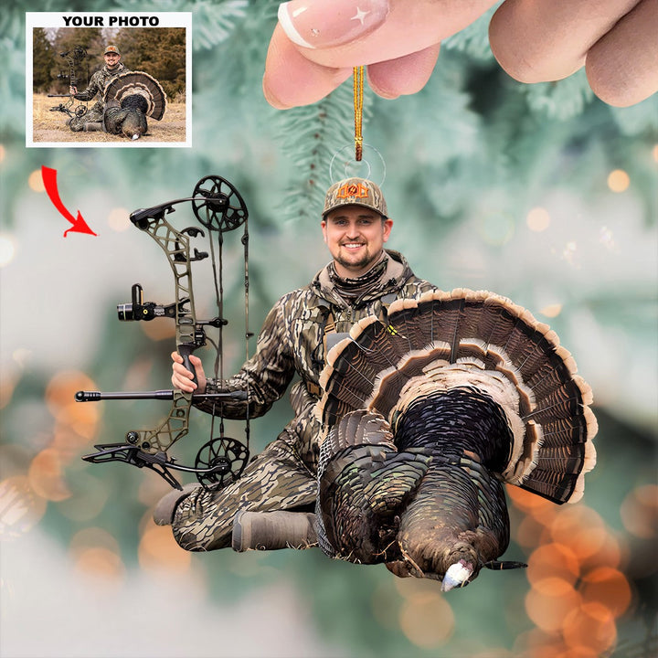 Wild Pursuit - Personalized Photo Mica Ornament - Customized Your Photo Ornament - Christmas Gifts For Hunting Lovers