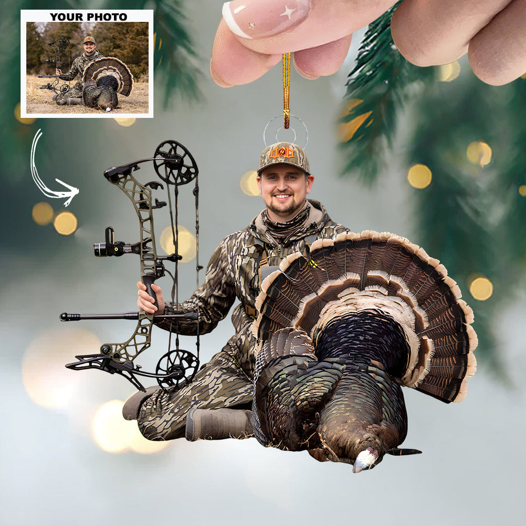 Wild Pursuit - Personalized Photo Mica Ornament - Customized Your Photo Ornament - Christmas Gifts For Hunting Lovers