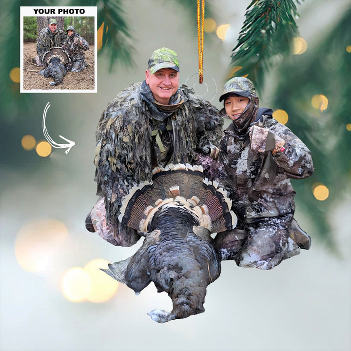 Trail Seeker - Personalized Photo Mica Ornament - Customized Your Photo Ornament - Christmas Gifts For Hunting Lovers
