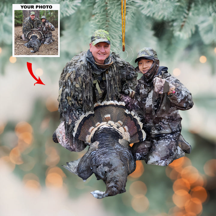 Trail Seeker - Personalized Photo Mica Ornament - Customized Your Photo Ornament - Christmas Gifts For Hunting Lovers