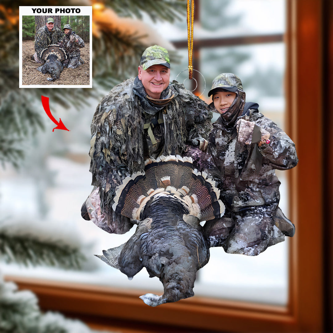 Trail Seeker - Personalized Photo Mica Ornament - Customized Your Photo Ornament - Christmas Gifts For Hunting Lovers
