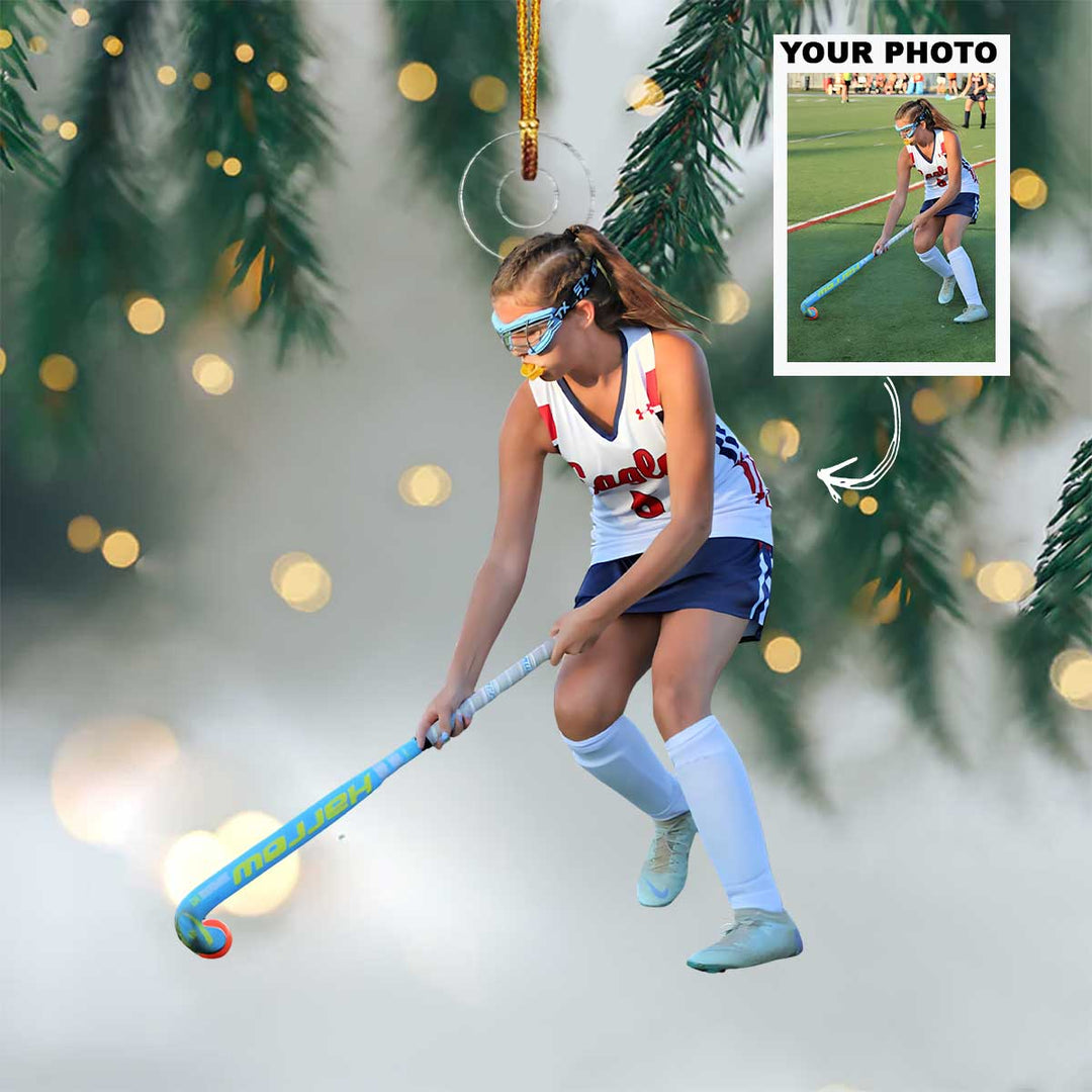 Let’s Go, Superstar! - Personalized Photo Mica Ornament - Christmas Gift For Family Members, Kids And Sport Players