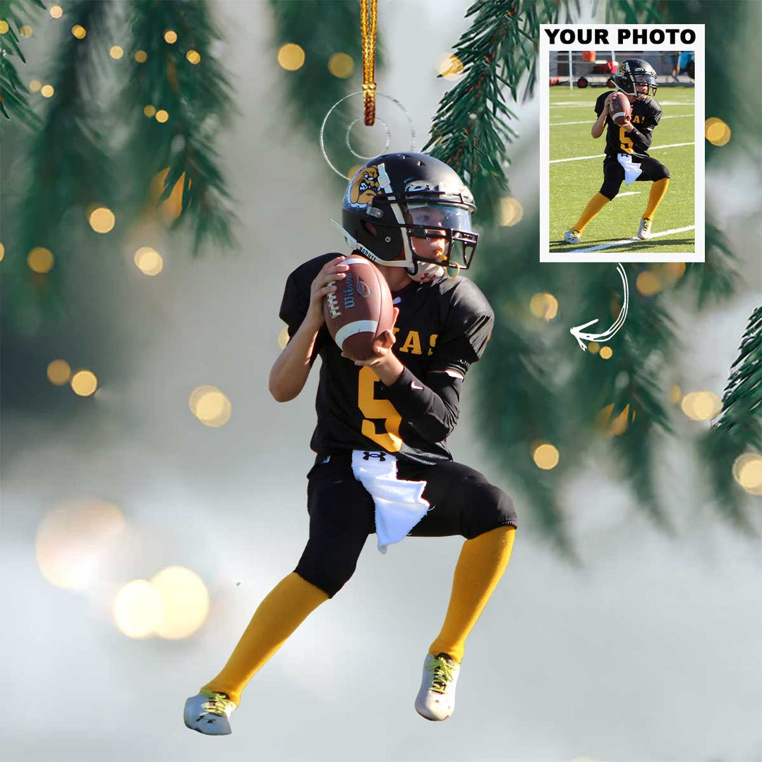 Let’s Go, Superstar! - Personalized Photo Mica Ornament - Christmas Gift For Family Members, Kids And Sport Players