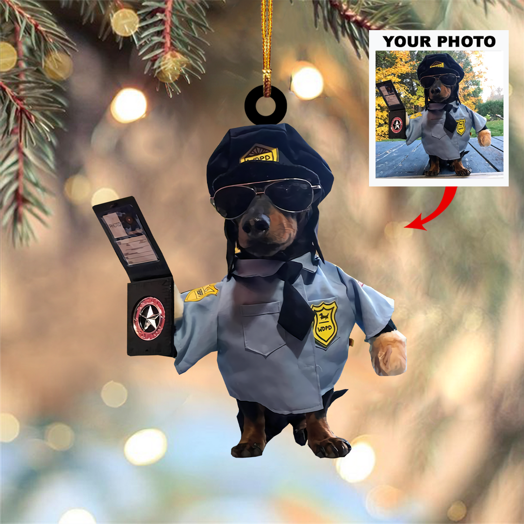 Personalized Photo Mica Ornament - Customized Your Photo Ornament V4 ARND005