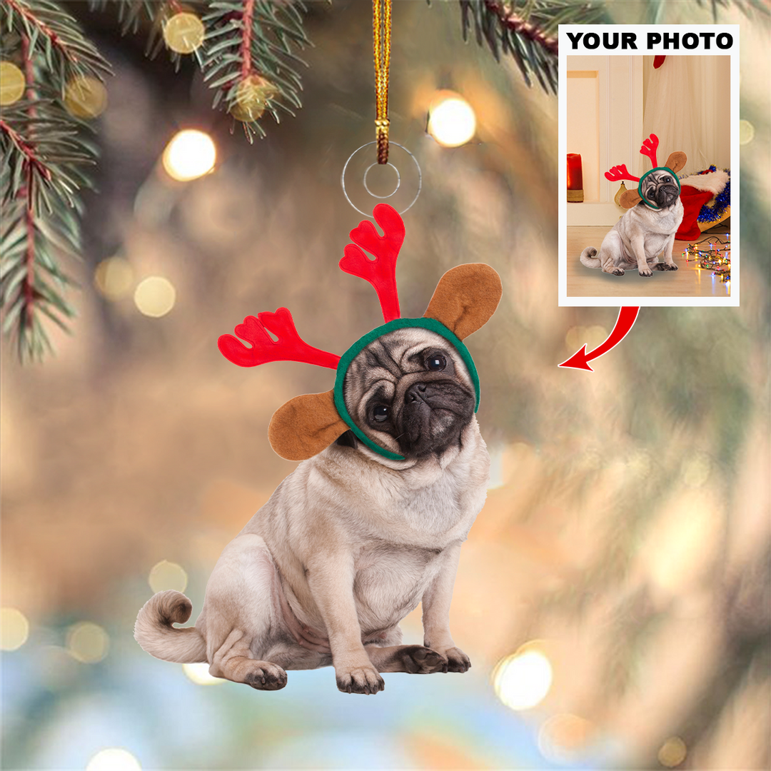 Personalized Photo Mica Ornament - Gift For Pet Lover -  Customized Your Photo Ornament V25 ARND005