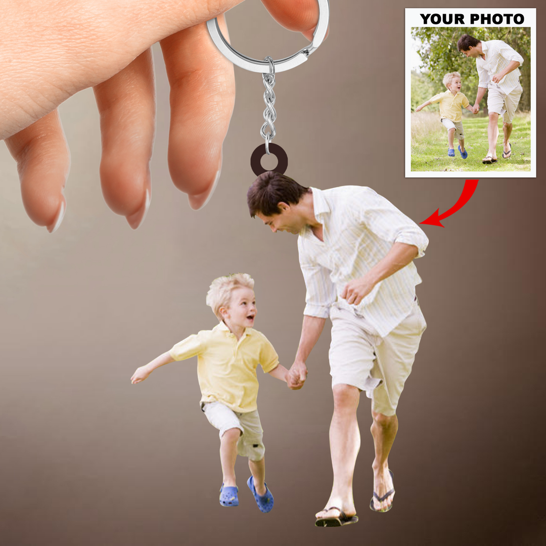 Personalized Keychain - Custom Your Photo Keychain ARND036 UPL0VL013