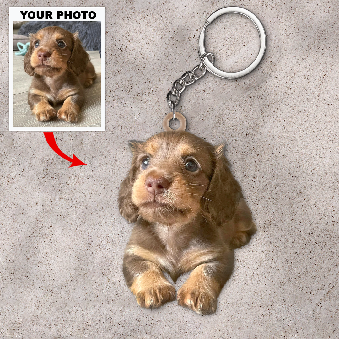 Personalized Keychain - Mother's Day Gift For Dog Mom, Dog Lover - Custom Your Photo Keychain ARND036 UPL0VL010