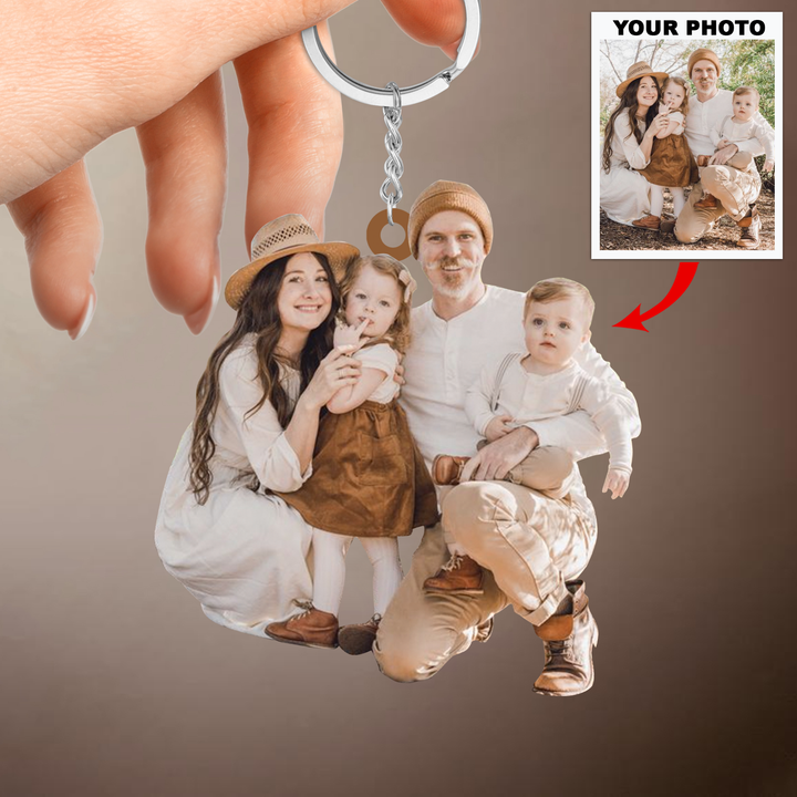 Personalized Keychain - Custom Your Photo Keychain ARND036 UPL0VL013