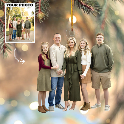 My Wedding Day - Personalized Custom Photo Mica Ornament - Wedding, Christmas Gift For Couple, Wife, Husband, Family Members